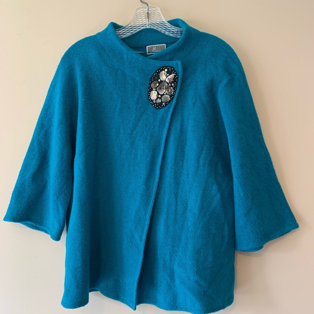 JM Collection Wool‎ Cardigan